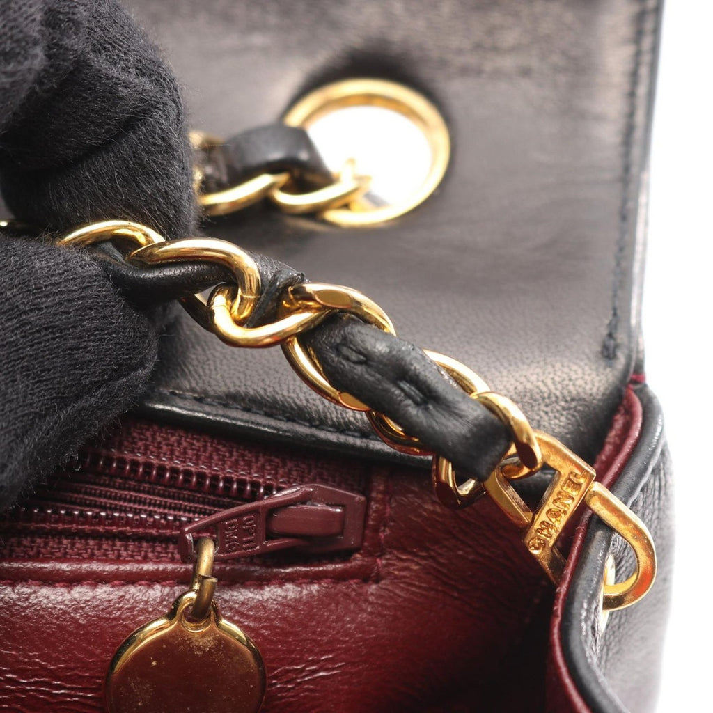 Chanel Shoulder Bag Mademoiselle Black Lambskin — view 7