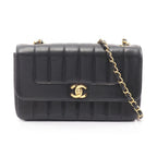 Chanel Shoulder Bag Mademoiselle Black Lambskin
