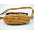Celine Leather Shoulder Bag Pochette Brown — view 3