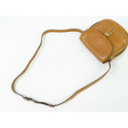 Celine Leather Shoulder Bag Pochette Brown — view 4
