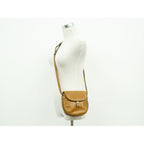 Celine Leather Shoulder Bag Pochette Brown — view 6