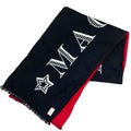 Gucci Muffler Shawl Guccify Magnetismo Reversible Large Logo Wool Red Scarf