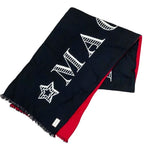 Gucci Muffler Shawl Guccify Magnetismo Reversible Large Logo Wool Red Scarf