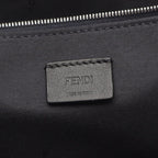 Fendi Tote FF Shopping Denim Blue Brown Canvas — view 4