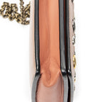 Bottega Veneta Chain Wallet Orange Light Brown Intrecciato Leather — view 7