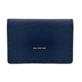 Fendi Selleria Bifold Leather Green Navy Card Case Silver