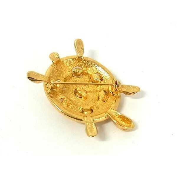 Christian Dior Tortoise Motif Pin Brooch Badge Accessories — view 2