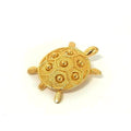 Christian Dior Tortoise Motif Pin Brooch Badge Accessories