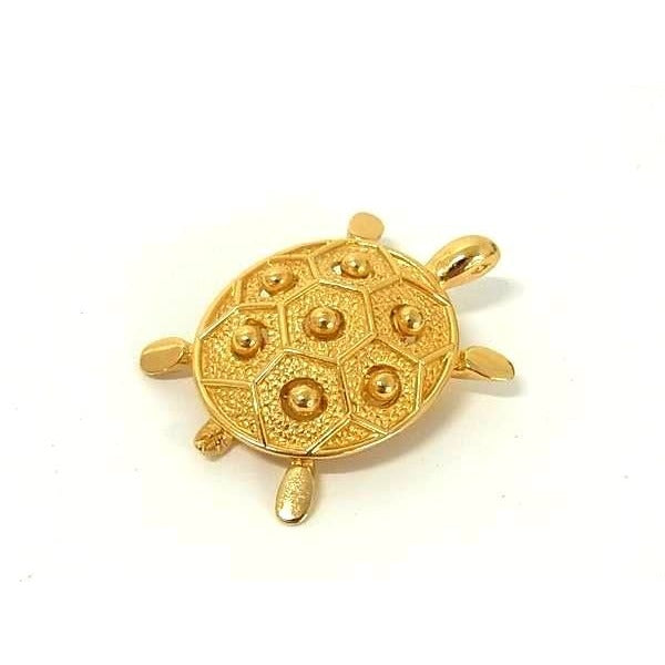 Christian Dior Tortoise Motif Pin Brooch Badge Accessories