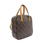 Louis Vuitton Spontini Monogram Leather Brown Light Handbag Gold — view 2