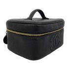 Chanel Vanity Bag Caviar Leather Black Gold — view 2