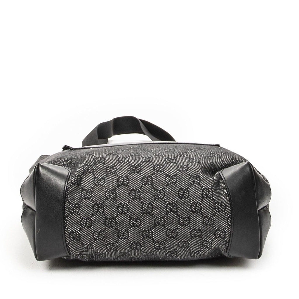 Gucci Vertical Black GG Denim Canvas Messenger Bag — view 6