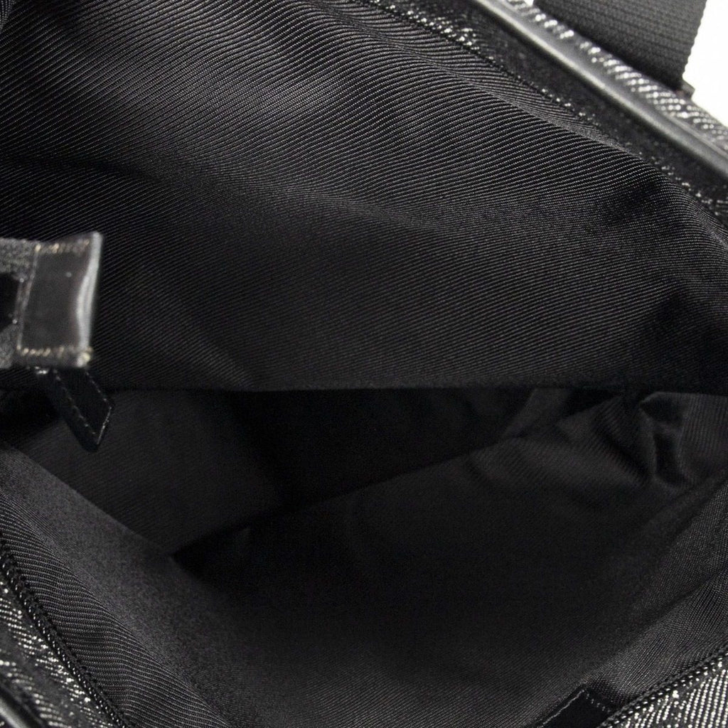 Gucci Vertical Black GG Denim Canvas Messenger Bag — view 9