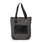 Gucci Vertical Black GG Denim Canvas Messenger Bag