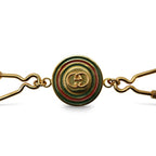 Gucci Key Ring Holder Vintage Gold Sherry Line GG Logo — view 2