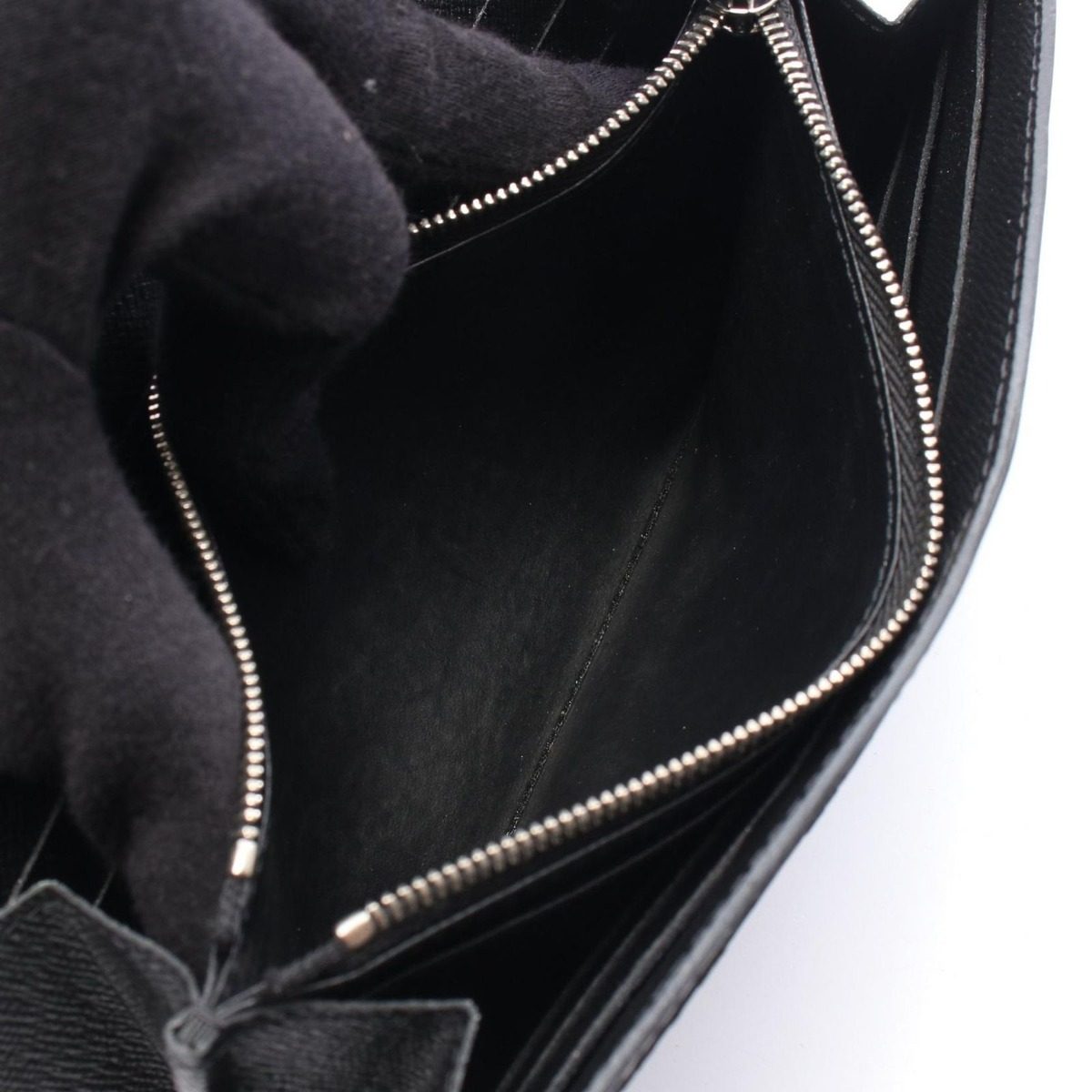 Louis Vuitton Bifold Wallet Portefeuille Sarah Noir Leather — view 4