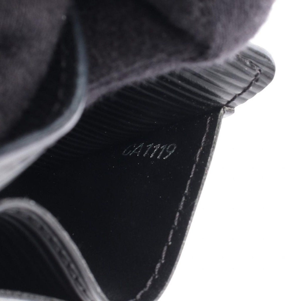 Louis Vuitton Bifold Wallet Portefeuille Sarah Noir Leather — view 6