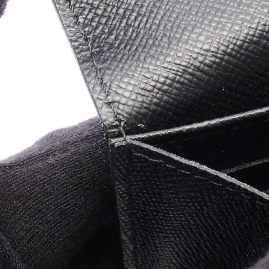 Louis Vuitton Bifold Wallet Portefeuille Sarah Noir Leather — view 7