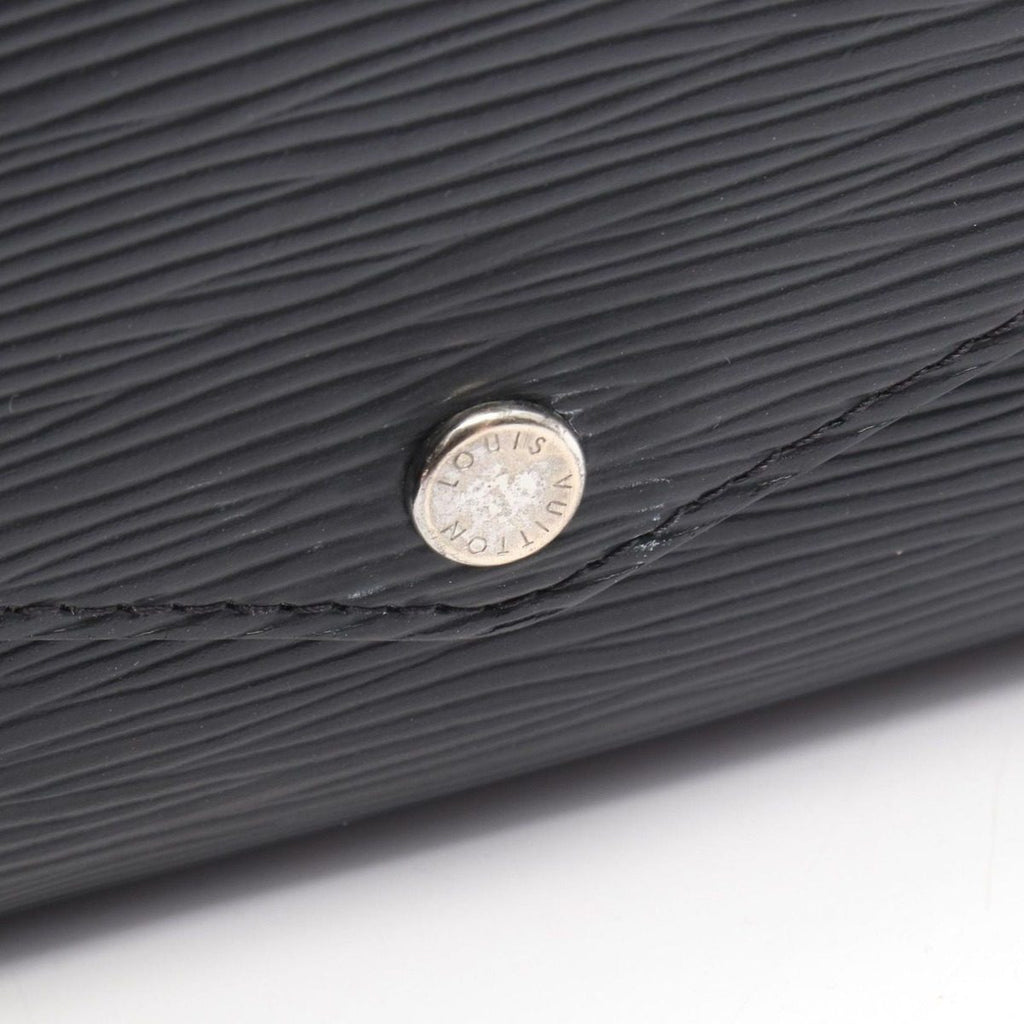 Louis Vuitton Bifold Wallet Portefeuille Sarah Noir Leather — view 8