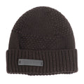 Louis Vuitton Damier Leather Patch Knit Cap Brown