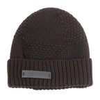 Louis Vuitton Damier Leather Patch Knit Cap Brown