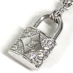 Louis Vuitton Necklace Pendentif Lockit XS Diamond Silver