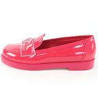 Chanel CC Logo Patent Leather Loafers Pink 36 — view 5