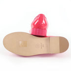 Chanel CC Logo Patent Leather Loafers Pink 36 — view 7
