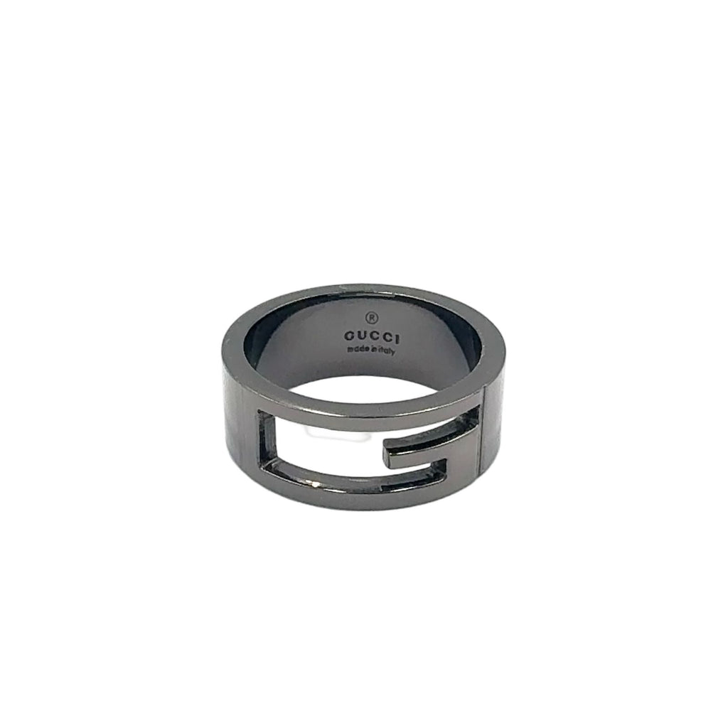 Gucci Cutout Black Ring