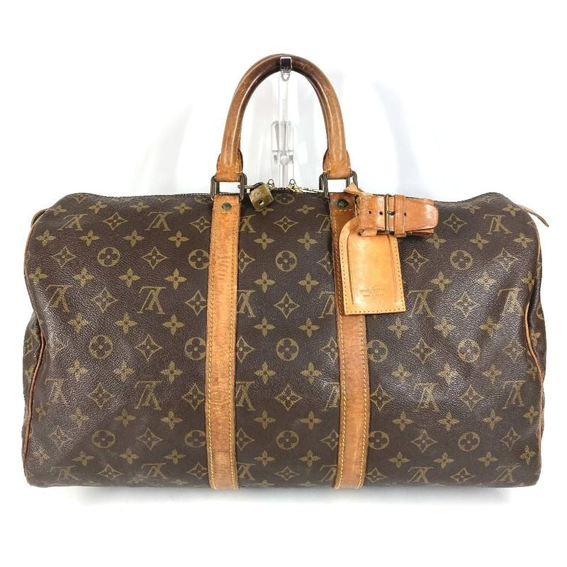 Louis Vuitton Boston Bag Keepall 45 Monogram Canvas Brown