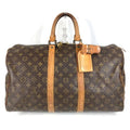 Louis Vuitton Boston Bag Keepall 45 Monogram Canvas Brown