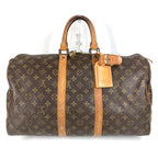 Louis Vuitton Boston Bag Keepall 45 Monogram Canvas Brown