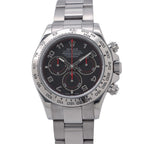 Rolex Cosmograph Daytona 18k White Gold M Number Watch Black Dial