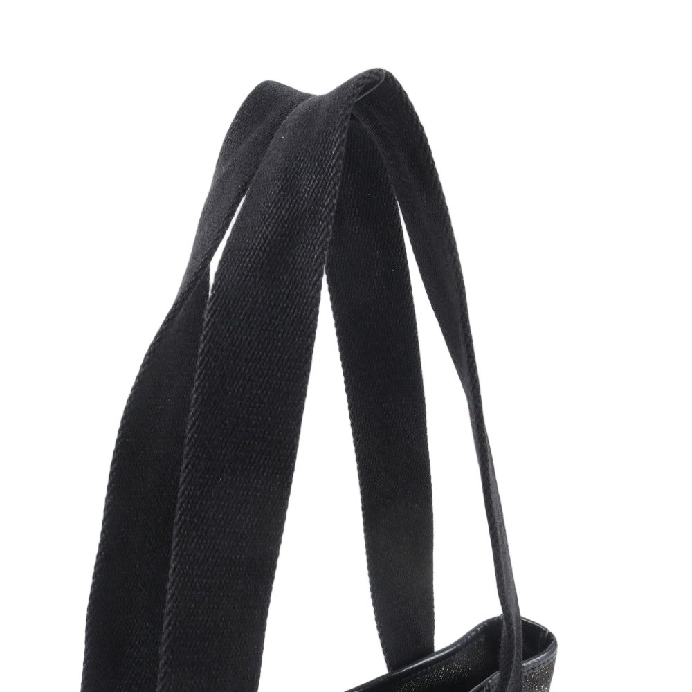 Gucci GG Canvas Leather Tote Shoulder Hand Black — view 2