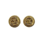Chanel Vintage Large Coco Mark Earrings — view 2