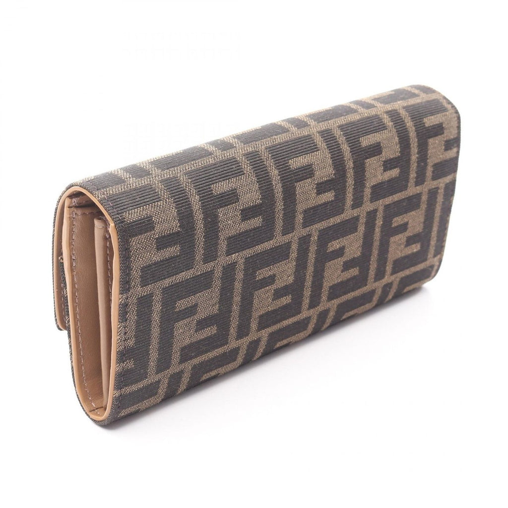Fendi Shoulder Bag Brown Canvas Chain Wallet — view 2