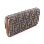 Fendi Shoulder Bag Brown Canvas Chain Wallet — view 2