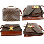 Louis Vuitton Monceau 2-Way Monogram Leather Shoulder Bag 8C — view 2