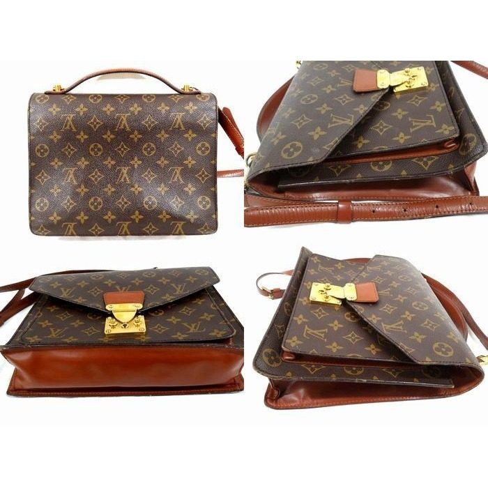 Louis Vuitton Monceau 2-Way Monogram Leather Shoulder Bag 8C — view 2