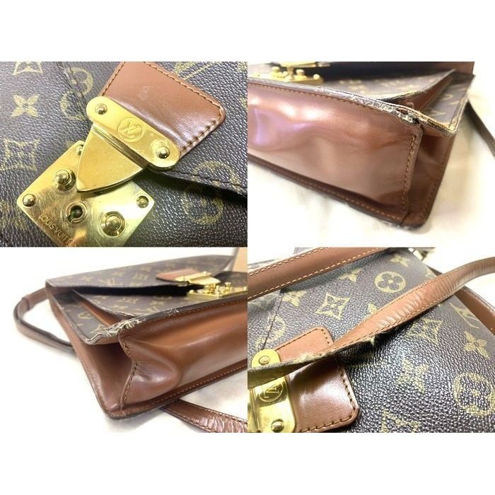 Louis Vuitton Monceau 2-Way Monogram Leather Shoulder Bag 8C — view 6