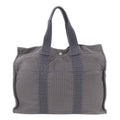 Hermes Her Line Tote Shoulder Business Document Leather Gray