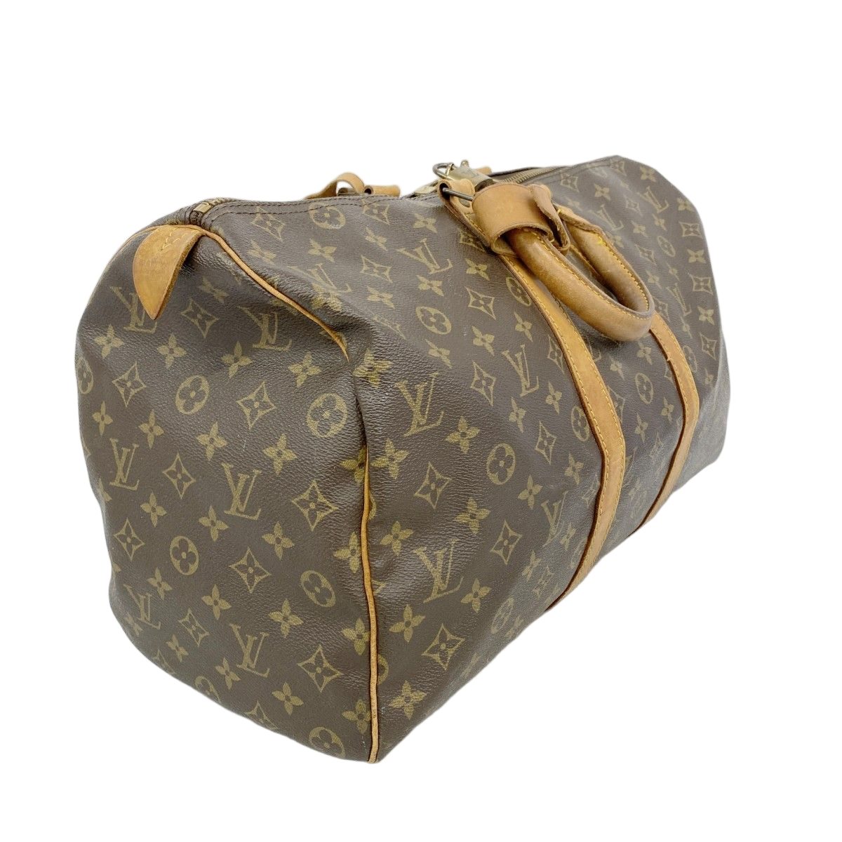 Louis Vuitton Boston Bag Monogram Keepall 45 Brown — view 2