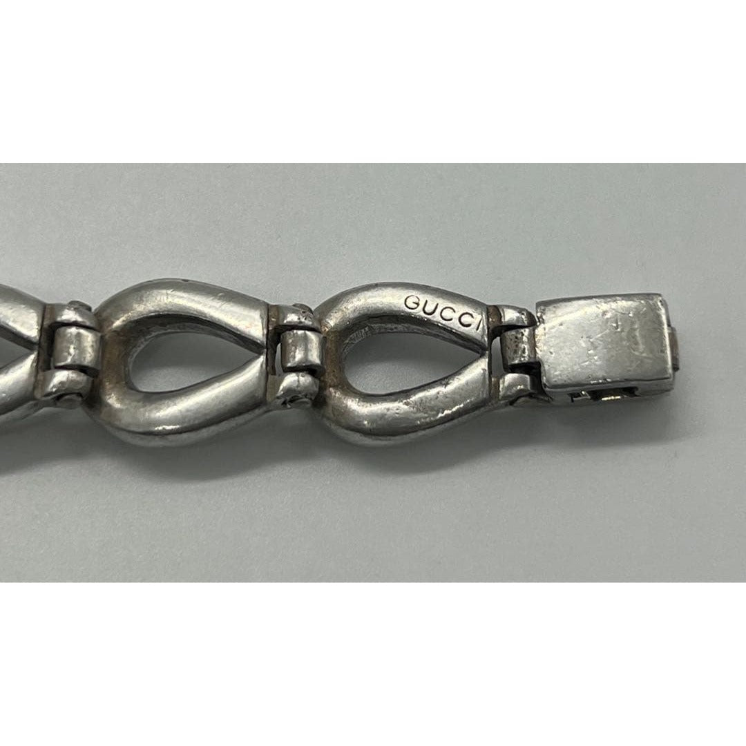 Gucci Horsebit Chain Bracelet SV 925 Vintage — view 6