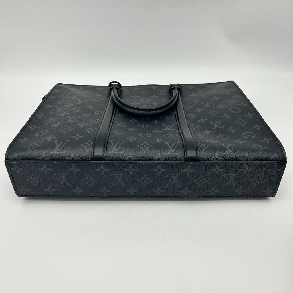 Louis Vuitton Monogram Eclipse Sac Plat Horizontal Zip Tote — view 6