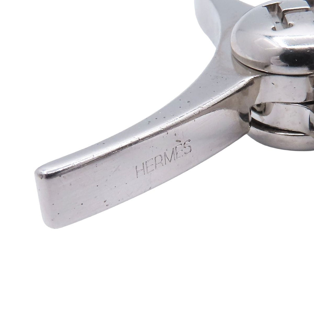 Hermes Silver Metal Glove Holder Gloves — view 4