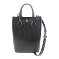 Gucci GG Super Mini Bag 2-Way Leather Shoulder Black