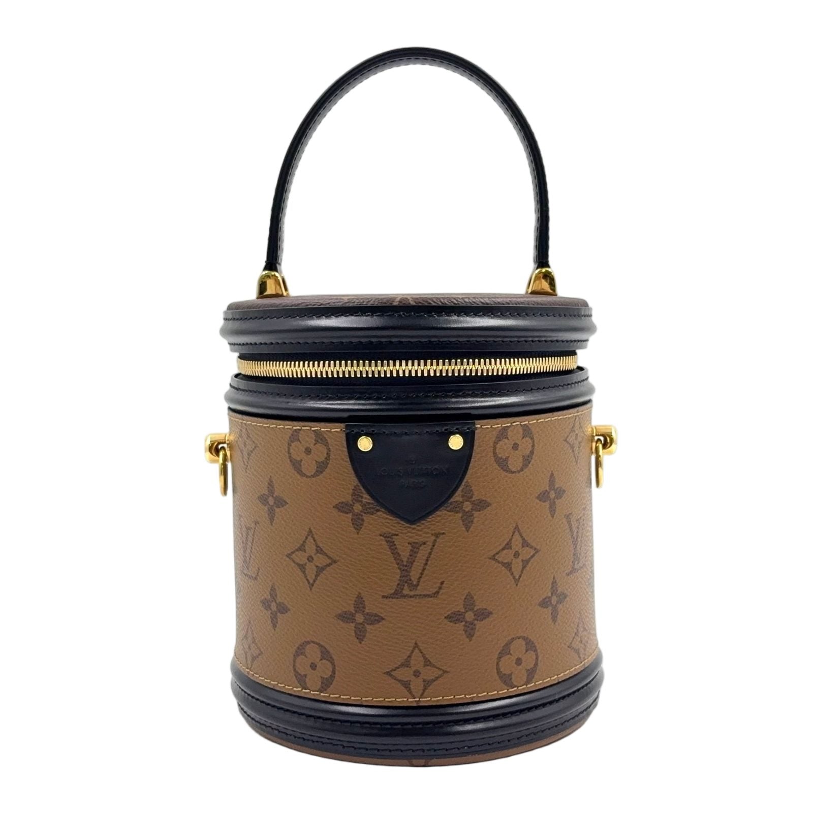 Louis Vuitton Cannes Monogram Reverse 2-Way Shoulder Leather Brown Black