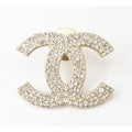 Chanel Brooch Pin Rhinestone