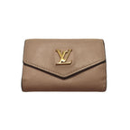 Louis Vuitton Leather Lock Mini Trifold Wallet