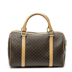 Celine Vintage Small Boston Brown Light Macadam Canvas Shoulder Bag Brown. — view 5